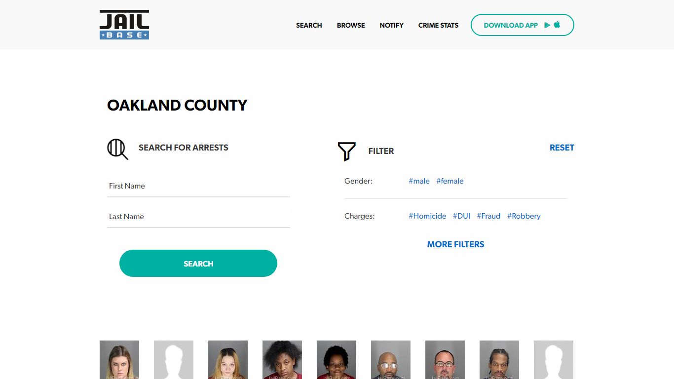 Oakland County Jail Inmate Search and Mugshots | JailBase